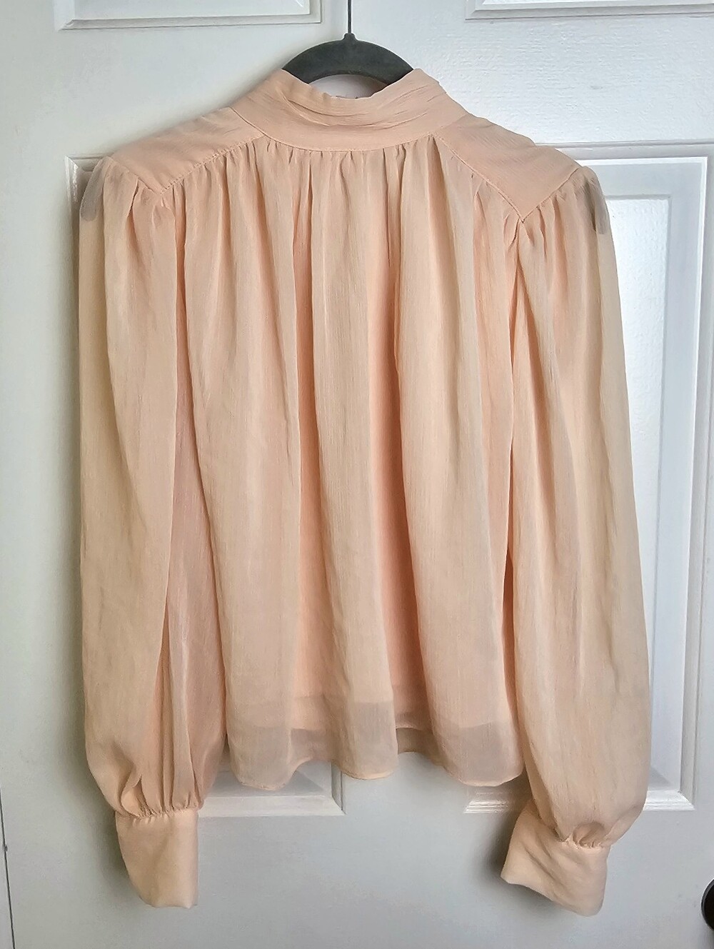 New Future Collective Pleated High Neck Blouse